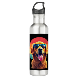 Golden Retriever for Kids Boys Girls Sunglasses Pe 710 Ml Water Bottle