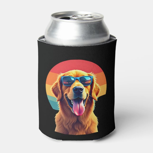 Golden Retriever for Kids Boys Girls Sunglasses Pe Can Cooler (Can Front)