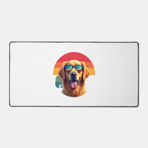 Golden Retriever for Kids Boys Girls Sunglasses Pe Desk Mat