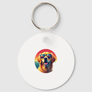Golden Retriever for Kids Boys Girls Sunglasses Pe Key Ring