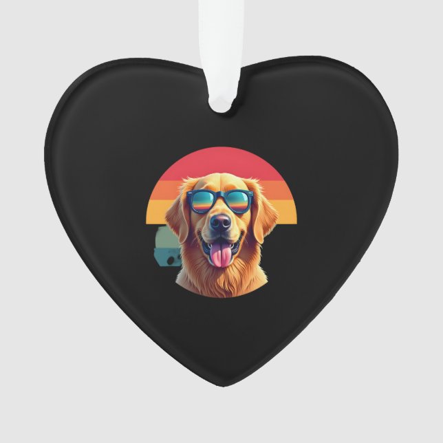 Golden Retriever for Kids Boys Girls Sunglasses Pe Ornament (Front)