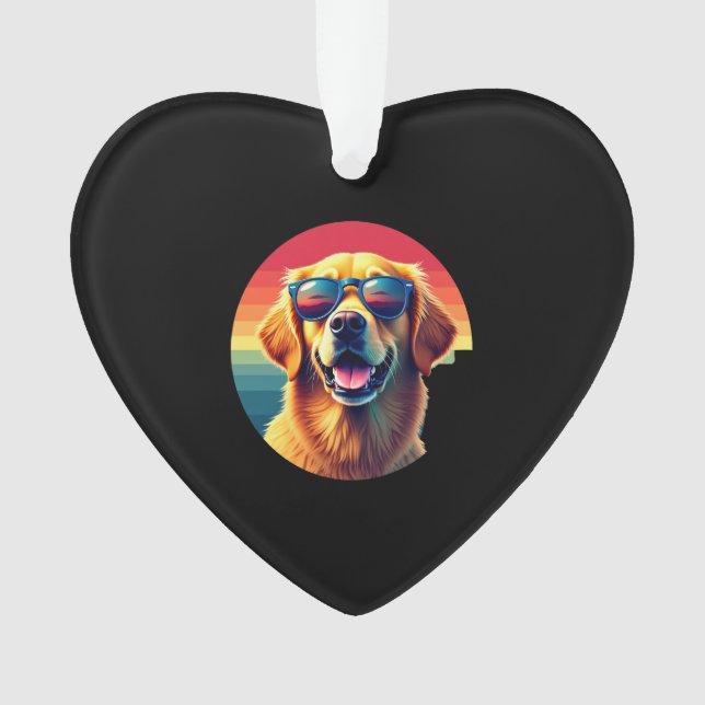Golden Retriever for Kids Boys Girls Sunglasses Pe Ornament (Front)