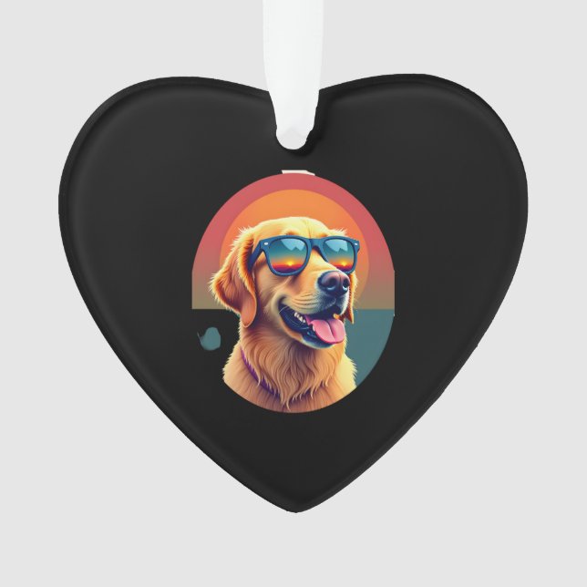 Golden Retriever for Kids Boys Girls Sunglasses Pe Ornament (Front)