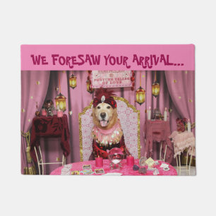 Golden Retriever Fortune Teller of Love Doormat