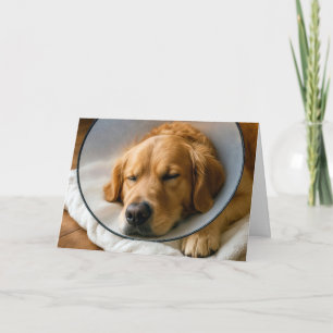 Golden Retriever Get Well Soon Card