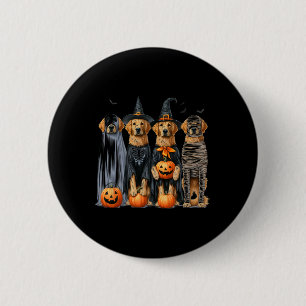 Golden Retriever Ghost Dog Halloween 6 Cm Round Badge