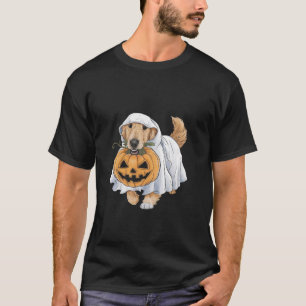 Golden Retriever Ghost Dog Halloween T Shirt
