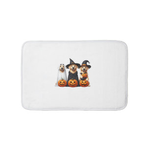 Golden Retriever Ghost Halloween Dog Lovers  Bath Mat