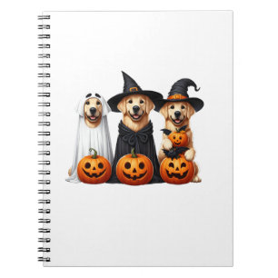 Golden Retriever Ghost Halloween Dog Lovers  Notebook