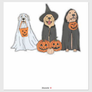 Golden Retriever Ghost Halloween Trick Or Treat Do