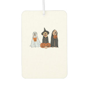 Golden Retriever Ghost Halloween Trick Or Treat Do Car Air Freshener