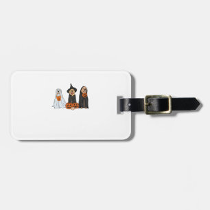 Golden Retriever Ghost Halloween Trick Or Treat Do Luggage Tag
