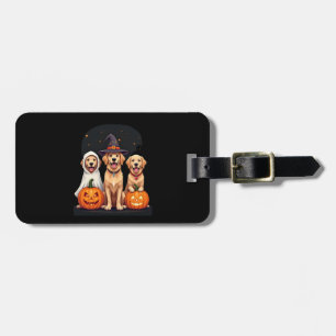 Golden Retriever Ghost Halloween Trick Or Treat Do Luggage Tag