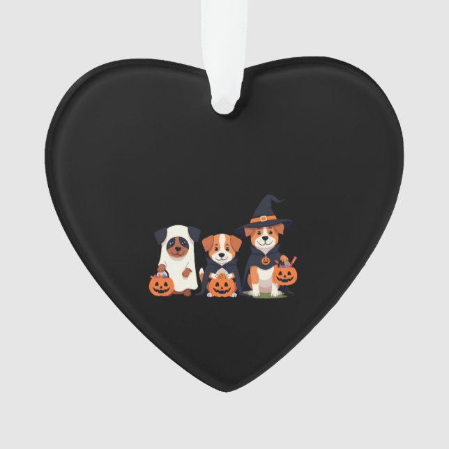 Golden Retriever Ghost Halloween Trick Or Treat Do Ornament (Front)