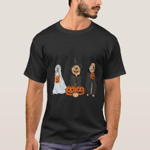 Golden Retriever Ghost Halloween Trick Or Treat Do T-Shirt
