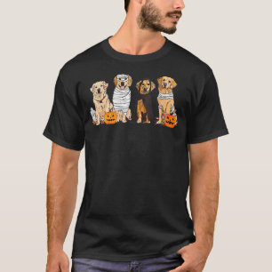 Golden Retriever Ghost Halloween Trick Or Treat Do T-Shirt