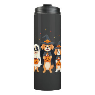 Golden Retriever Ghost Halloween Trick Or Treat Do Thermal Tumbler