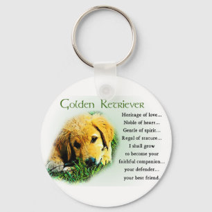 Golden Retriever Gifts Key Ring
