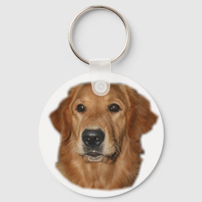 Golden Retriever Gifts Key Ring (Front)