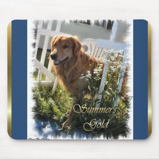 Golden Retriever Gifts Mouse Mat (Front)