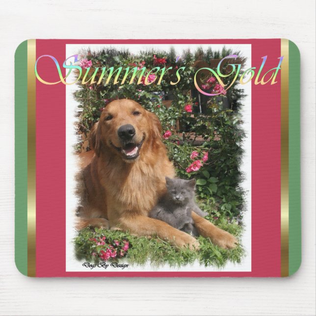 Golden Retriever Gifts Mouse Mat (Front)