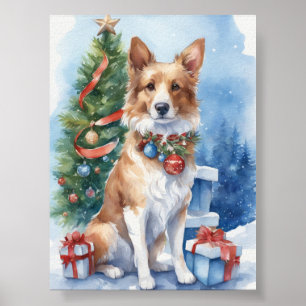 Golden Retriever Glint: A Noir Dog Showcase Poster