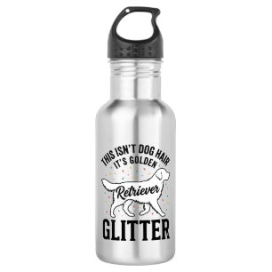 Golden Retriever Glitter Vintage Dog Hair Shirt_1 532 Ml Water Bottle