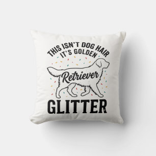 Golden Retriever Glitter Vintage Dog Hair Shirt_1 Cushion