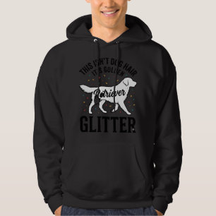 Golden Retriever Glitter Vintage Dog Hair Shirt_1 Hoodie