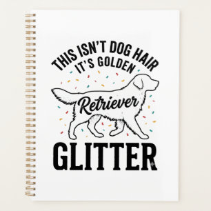 Golden Retriever Glitter Vintage Dog Hair Shirt_1 Planner