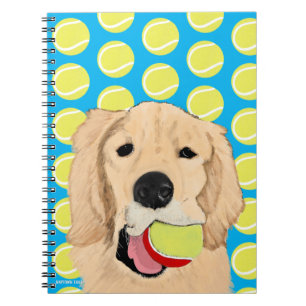 Golden Retriever Golden Dog Have a Ball Notebook