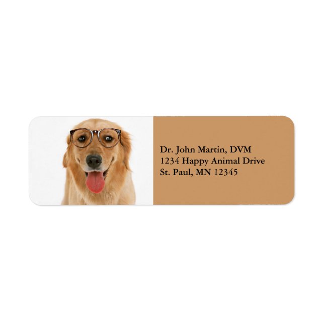 Golden Retriever Golden Lab Dog Address Labels (Front)