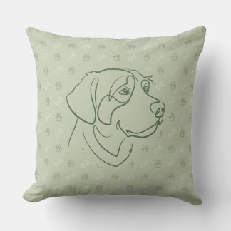 Golden Retriever Golden Pattern Cushion