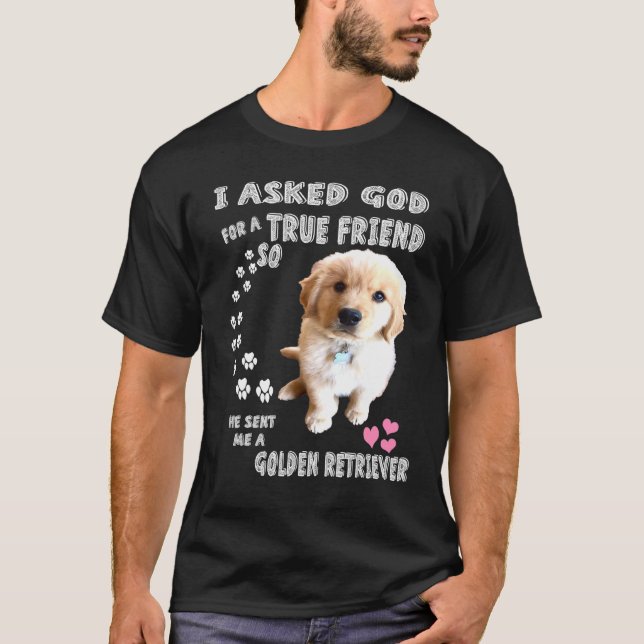 Golden Retriever Golden Retriever Cute Golden T-Shirt (Front)