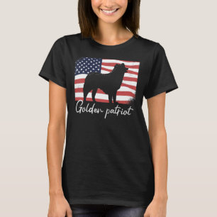 Golden Retriever Golden Retriever On Patriot Ameri T-Shirt