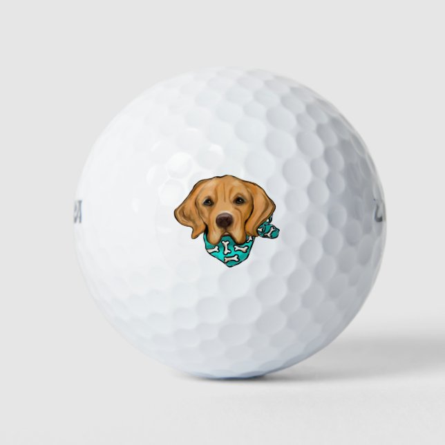 Golden Retriever Golf Balls (Front)