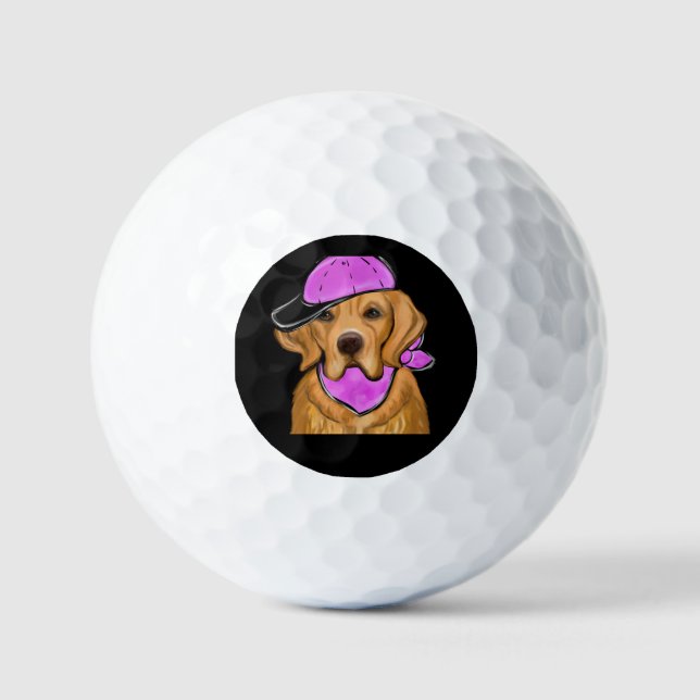 GOLDEN RETRIEVER  GOLF BALLS (Front)
