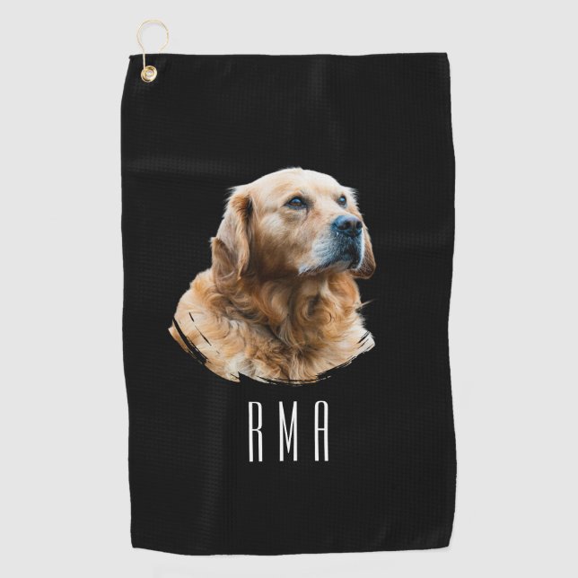 Golden Retriever Golf Towel (Front)