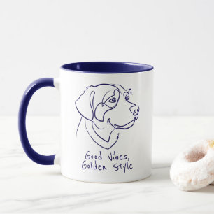 Golden Retriever - Good Vibes, Golden Style Mug