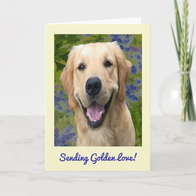 Golden Retriever Greeting Card (Front)