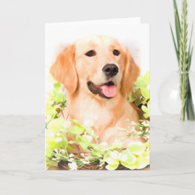 Golden Retriever Greeting Card (Front)