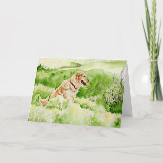 Golden Retriever Greeting Card