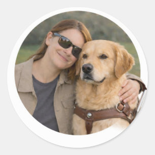 Golden Retriever Guide Dog Partnership Sticker