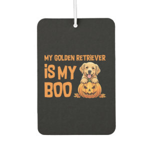 Golden Retriever Halloween Car Air Freshener