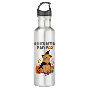 Golden Retriever Halloween Dog My Golden Retrieve 710 Ml Water Bottle