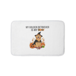 Golden Retriever Halloween Dog My Golden Retrieve Bath Mat
