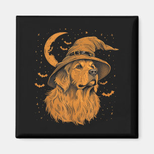 Golden Retriever Halloween Funny Dog Mum Wizard Magnet