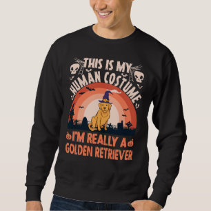 Golden Retriever Halloween Human Costume Sweatshirt