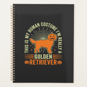 Golden Retriever Halloween Human Costume Vintage D Planner