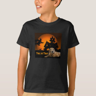 Golden Retriever Halloween Kids Unisex T-Shirt